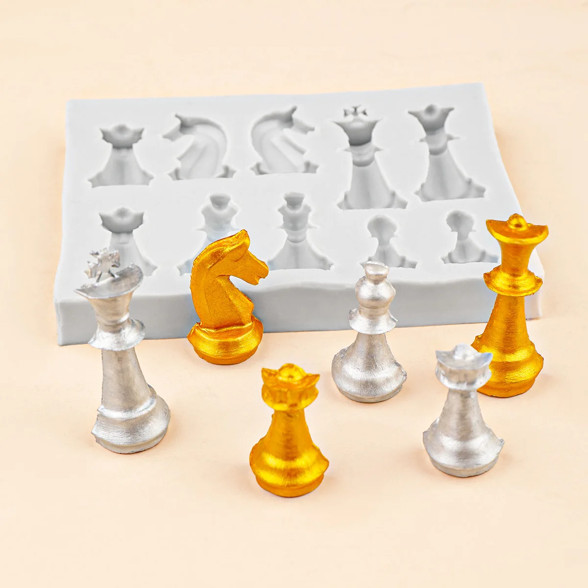 3D Printing Chess - 10 홀 3d 체스 실리콘 금형