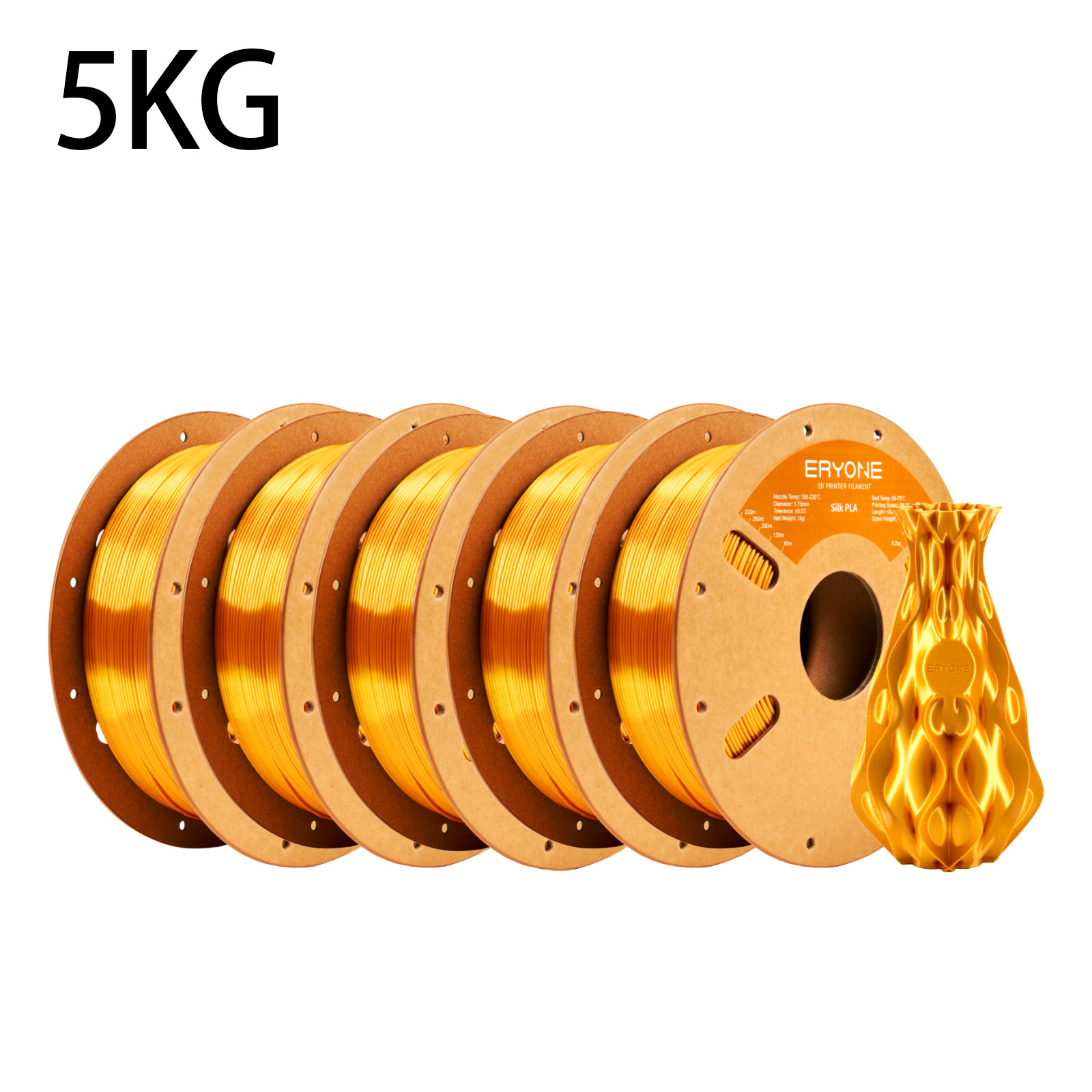 Pla Filament 1.75Mm - ERYONE 5kg 실크 PLA 필라멘트 3D