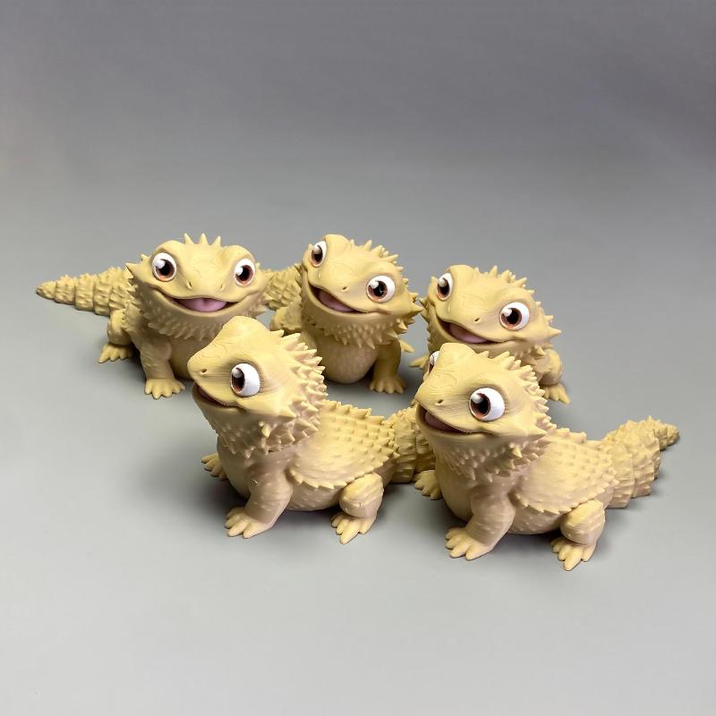 3D Printing Lizard - 3D 프린팅 귀여운 비어디드 드래곤 피규어