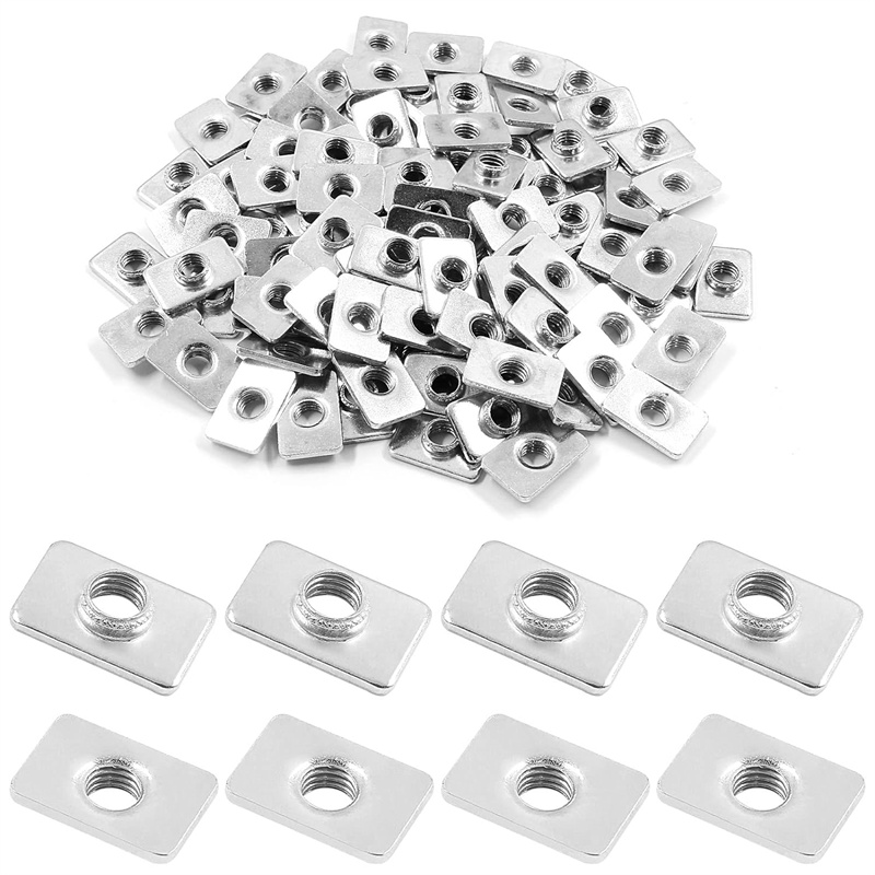 3D Printer Enclosure Frame - 100pcs 플랫 슬라이딩 T-슬롯 너트 M5