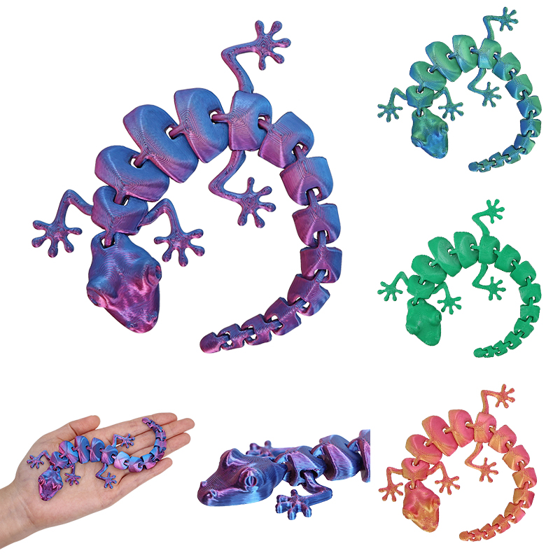 3D Printing Lizard - 3D 인쇄 도마뱀 도마뱀 유연한 관절