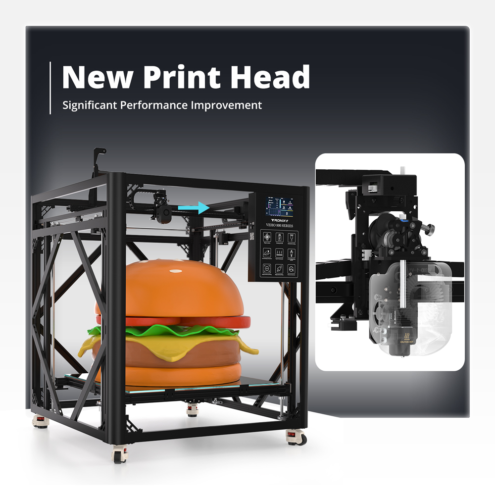 3D Printing X Y Z Axis - 트론시 VEHO-800-12 또는 PRO 대형 프린팅