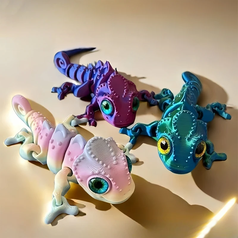 3D Printing Lizard - 새로운 3D 프린팅 카멜레온 피규어 다관절