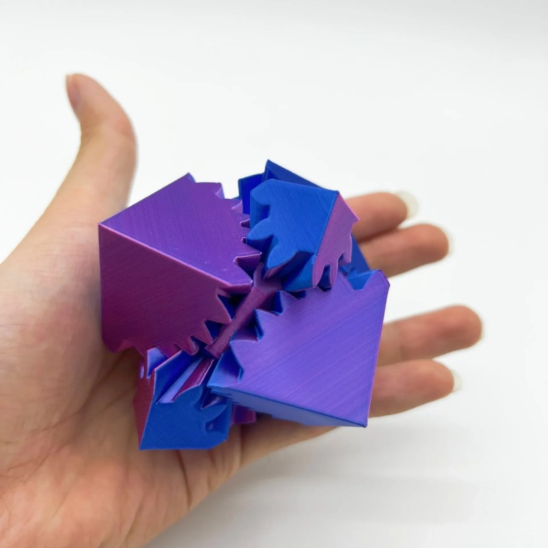 3D Printing Gears - 데스크탑 장식 3D 인쇄 큐브 장난감