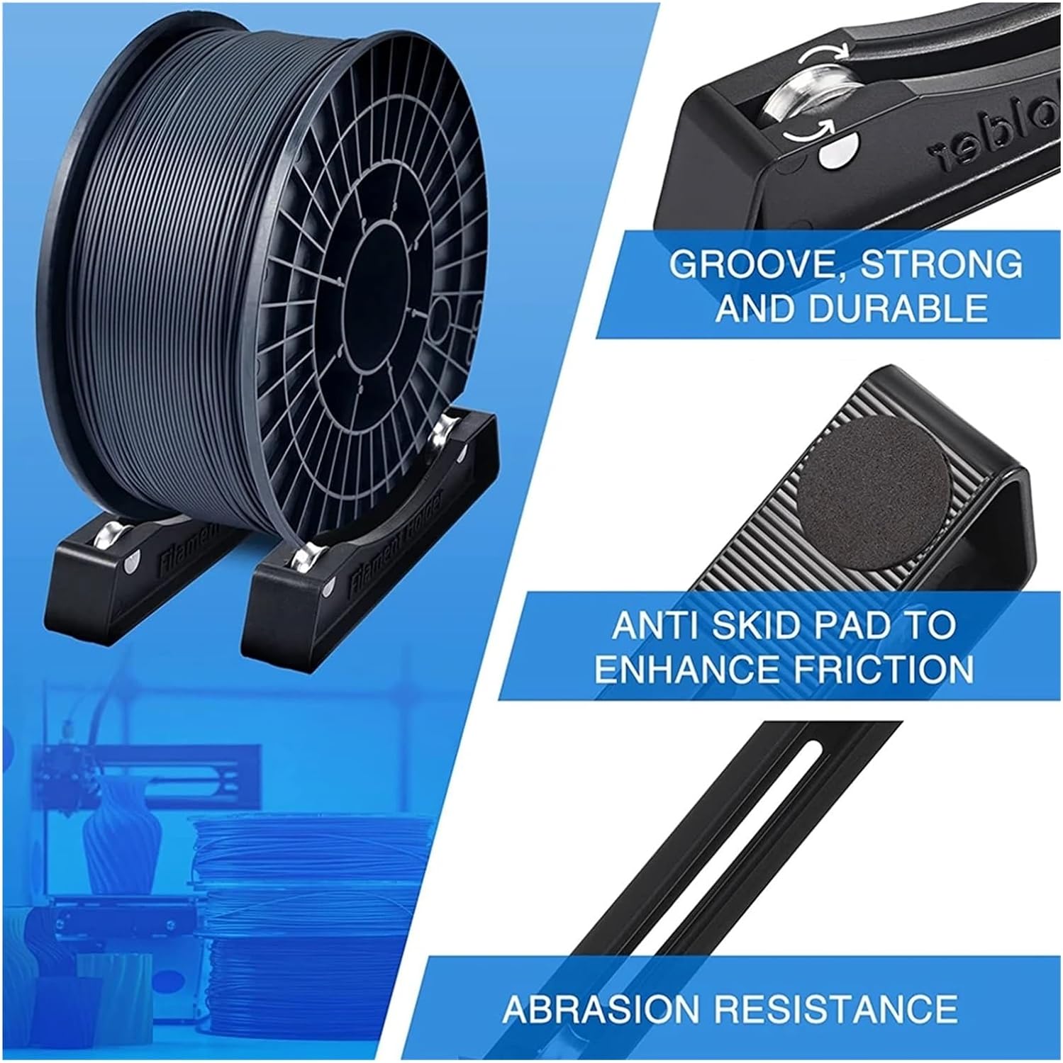 Abs Filament Spool - 1KG 필라멘트 스풀 홀더 베어링 디자인