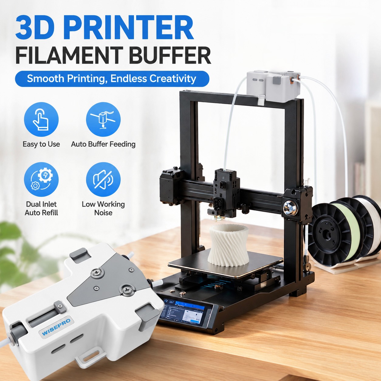 Pla Filament 1.75Mm - WISEPRO 3D 프린터 필라멘트 Tangent PLA/ABS