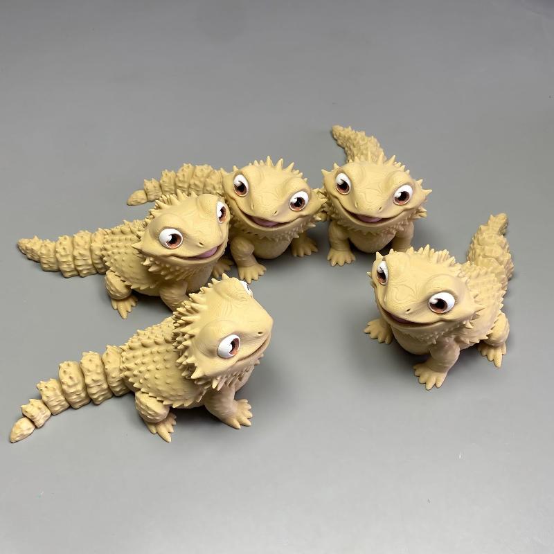 3D 프린팅 귀여운 수염난 도마뱀 피규어 장식품 데스크 - 3D Printing Lizard 리뷰 및 가격