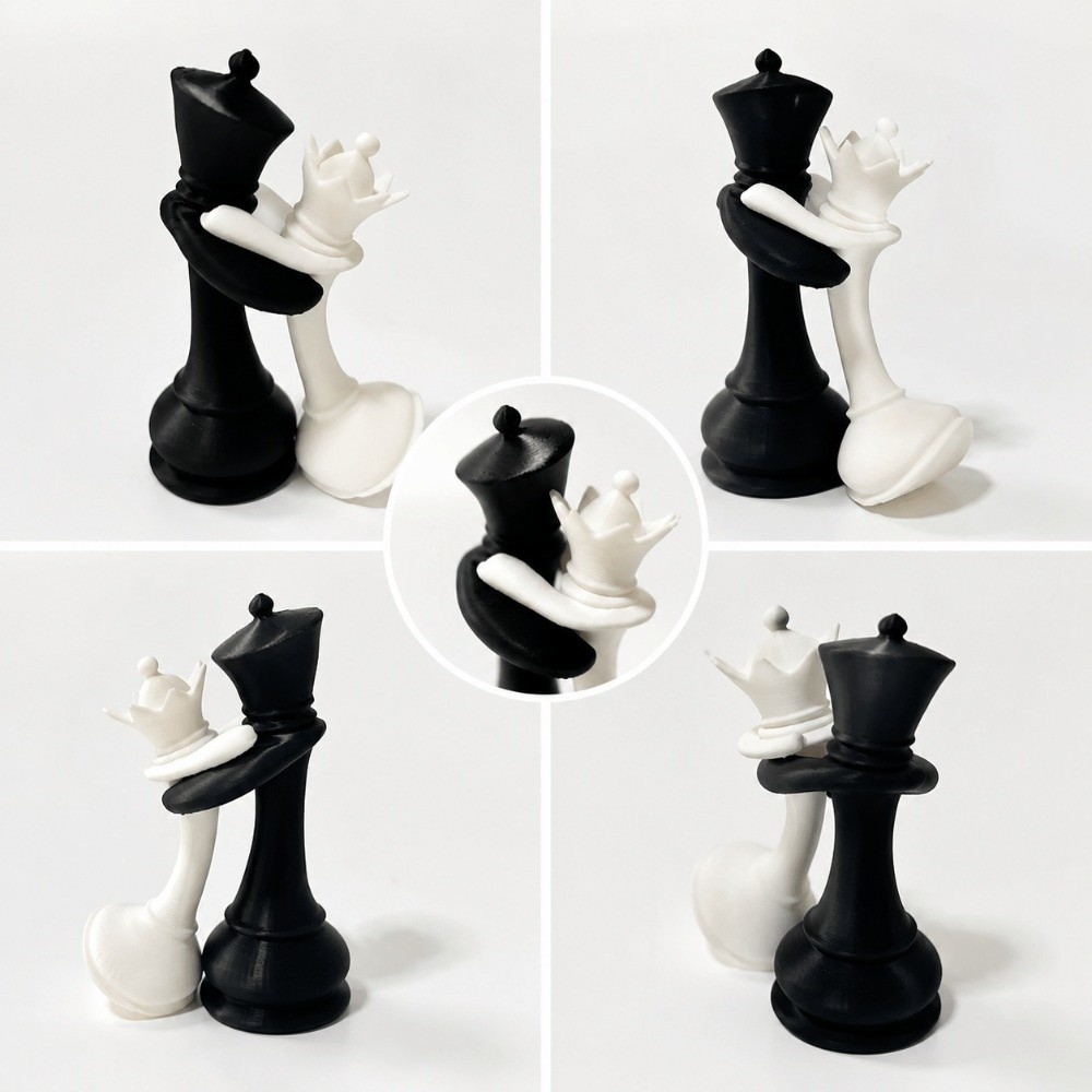 3D 프린팅 체스 조각상 집 장식 커플 선물 킹과 퀸  - 3D Printing Chess 리뷰 및 가격