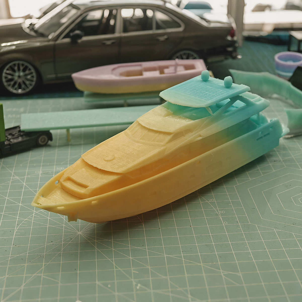 미니 럭셔리 요트 모델 23cm 3D 일체형 프린팅 선 - 3D Printing One Piece 리뷰 및 가격