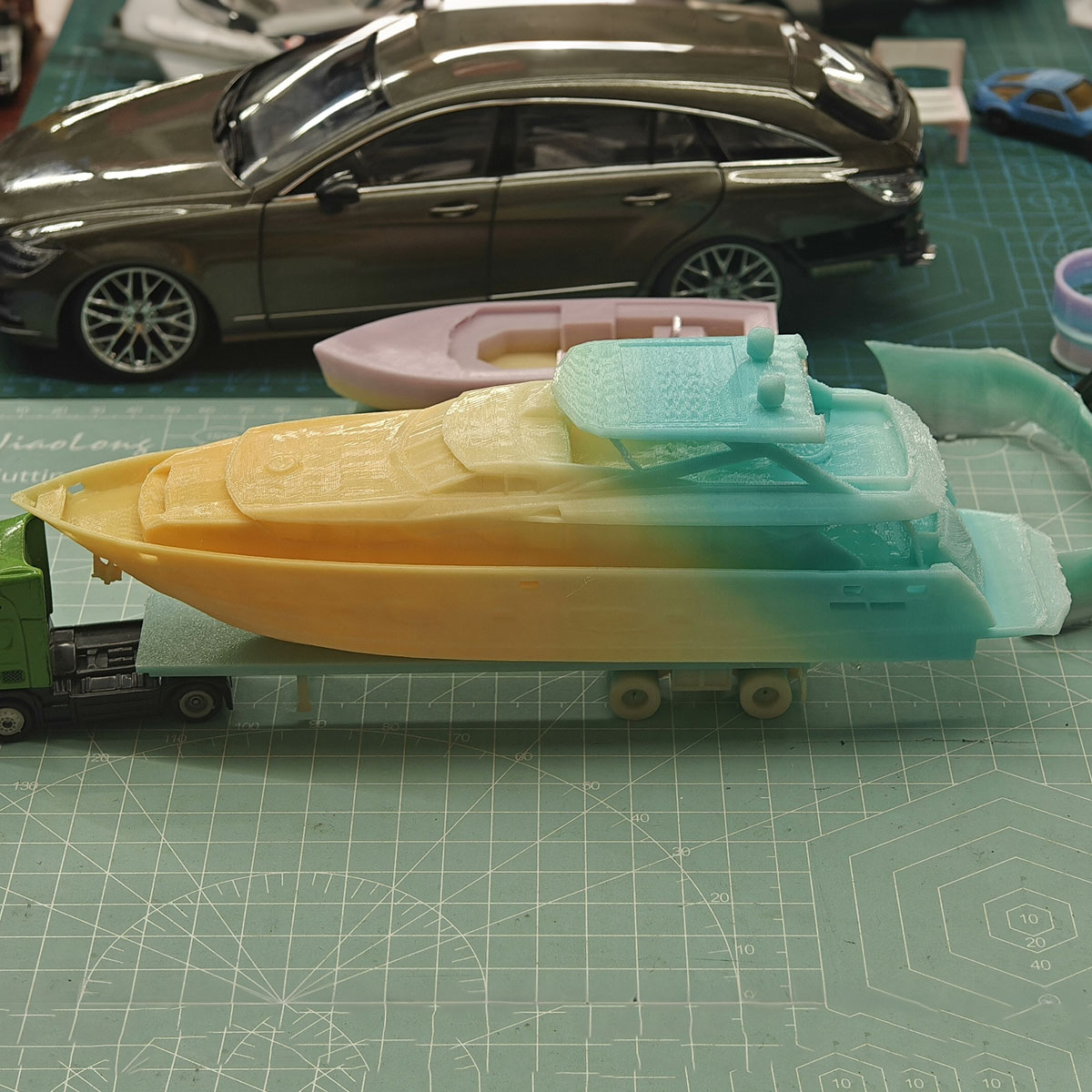 미니 럭셔리 요트 모델 23cm 3D 일체형 프린팅 선 - 3D Printing One Piece 리뷰 및 가격