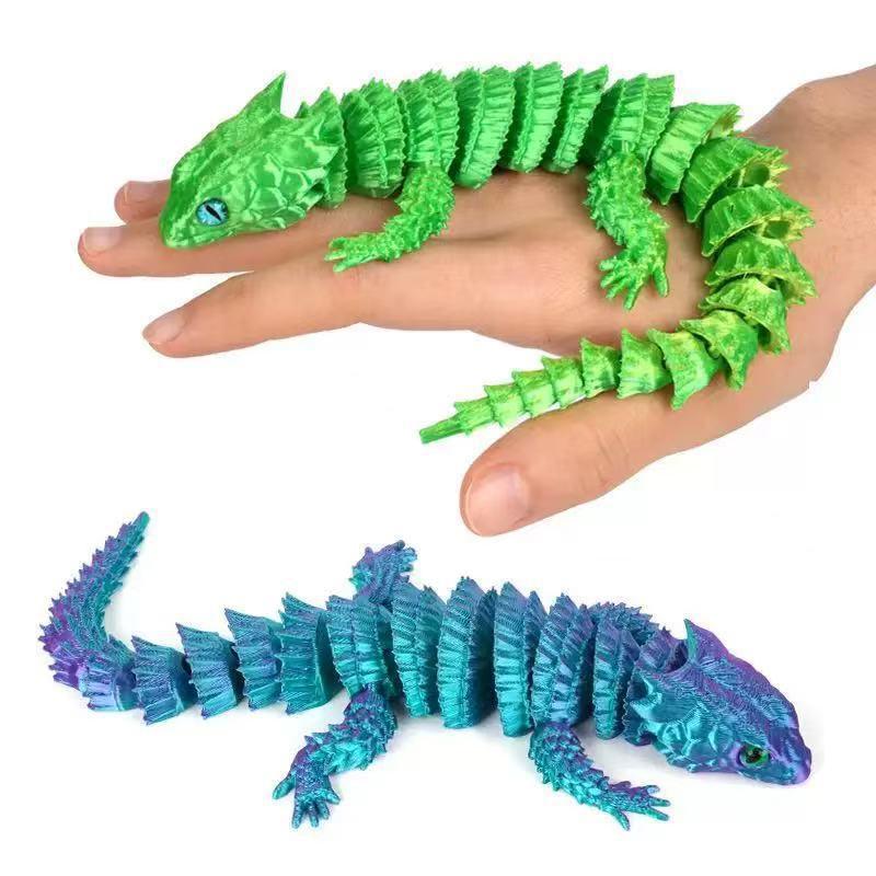 3D 인쇄된 결합된 도마뱀 만화 동상 움직일 수 있는  - 3D Printing Lizard 리뷰 및 가격