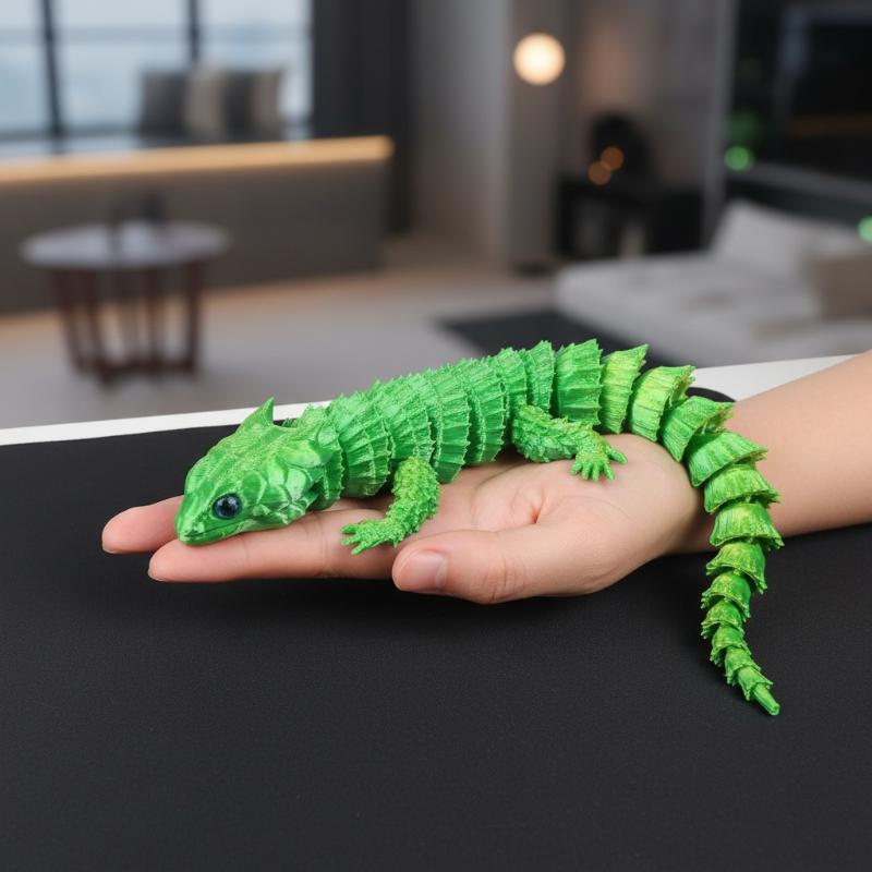 3D 인쇄된 결합된 도마뱀 만화 동상 움직일 수 있는  - 3D Printing Lizard 리뷰 및 가격