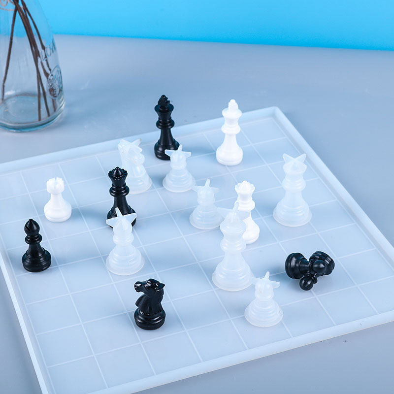 DIY 수제 공예 도구용 국제 체스 크리스탈 에폭시 수 - 3D Printing Chess 리뷰 및 가격