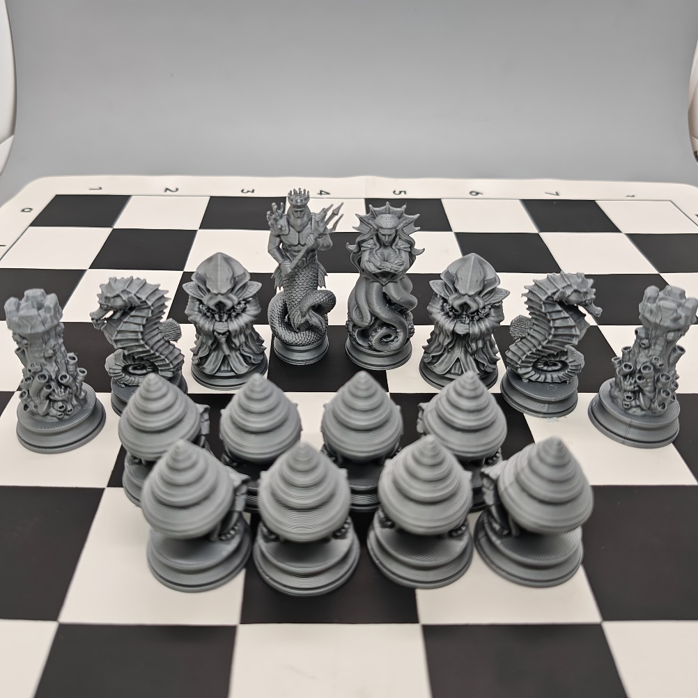 16피스 해양 신화 체스 피규어 3D 프린팅 심해 테마 - 3D Printing Chess 리뷰 및 가격