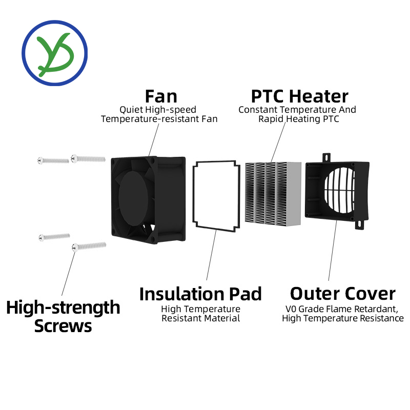 PTC 히터 12V~220V 팬이 있는 온도 조절식 절 - 3D Printing Ptc 리뷰 및 가격