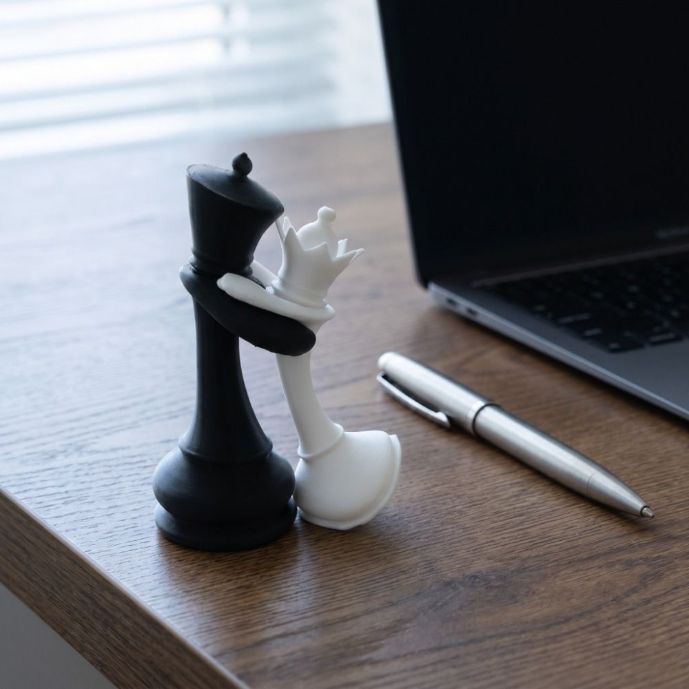 창의적인 3D 프린팅 체스 조각상 집 장식 커플 선물  - 3D Printing Chess 리뷰 및 가격