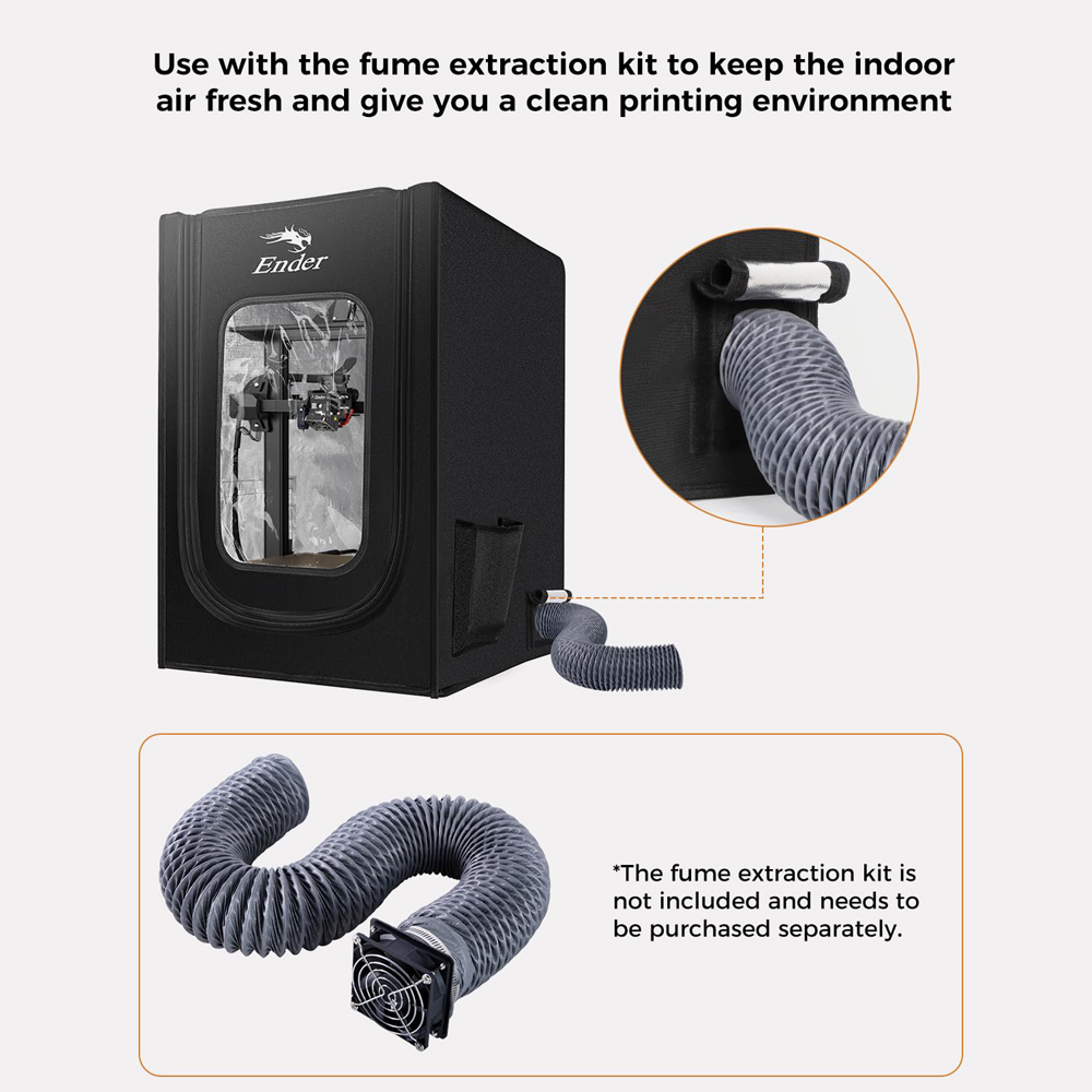 팬 인터페이스가 있는 크리에이티 3D 프린터 인클로저  - 3D Printer Enclosure Frame 리뷰 및 가격