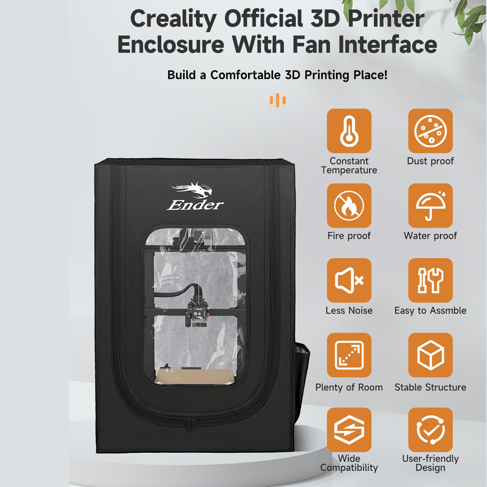 팬 인터페이스가 있는 크리에이티 3D 프린터 인클로저  - 3D Printer Enclosure Frame 리뷰 및 가격