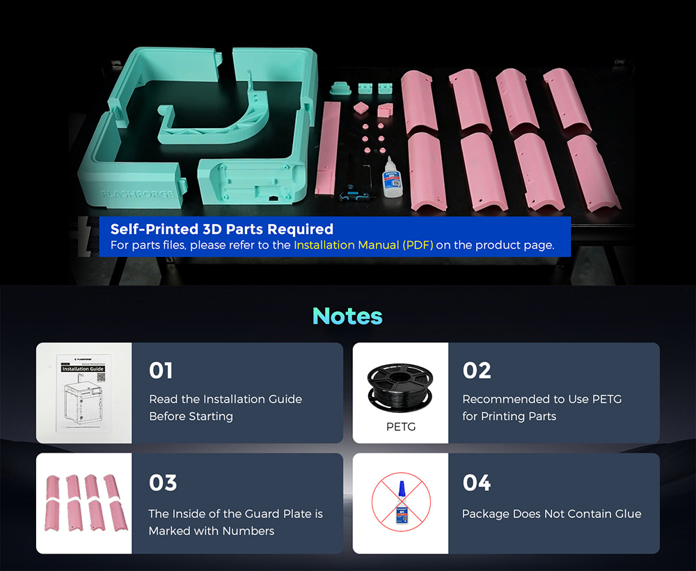 모험가 5M 3d 프린터 부품 키트용 FLASHFORG - 3D Printer Enclosure Frame 리뷰 및 가격