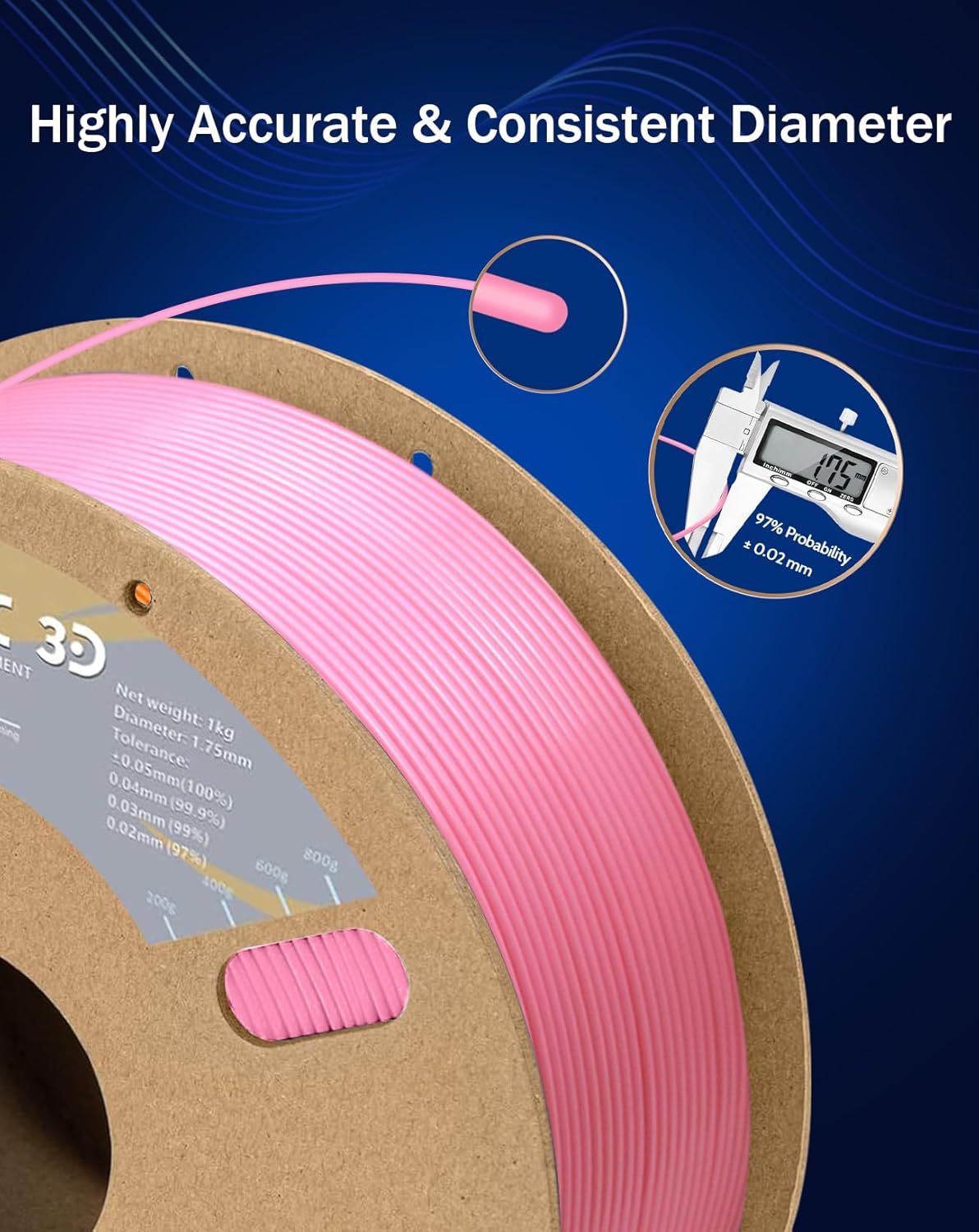 TPU 핑크 3D 프린터 필라멘트 번들 1.75mm F - Pla Filament 1.75Mm 리뷰 및 가격