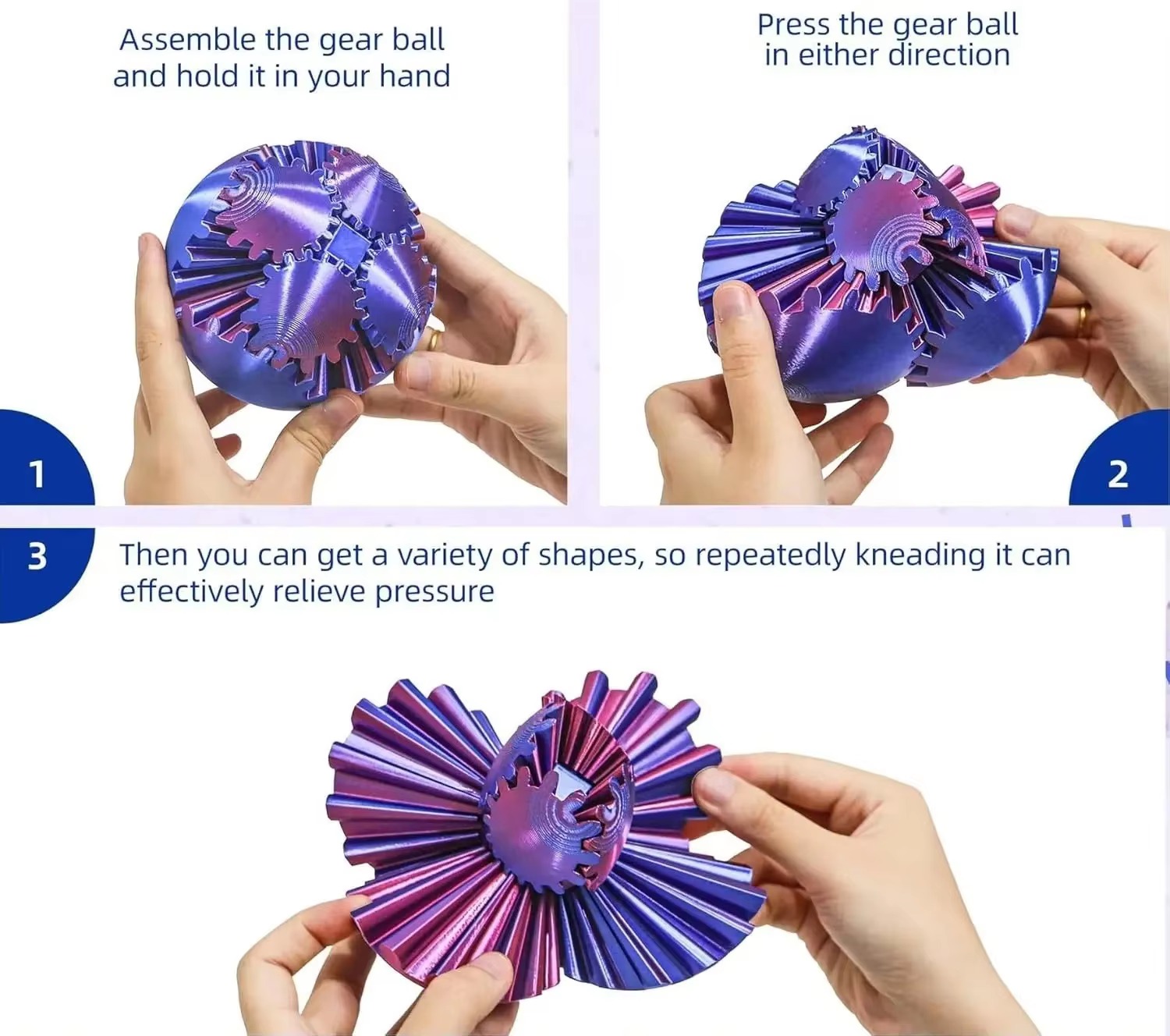 3D 프린팅 변형 가능한 기어 볼 피젯 토이 6cm 랜 - 3D Printing Gears 리뷰 및 가격