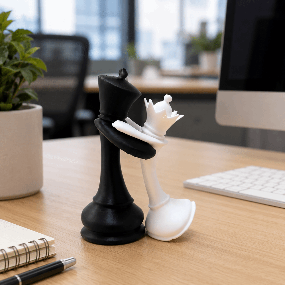 3D 프린팅된 체스 조각상 가정 장식 커플 선물 왕과  - 3D Printing Chess 리뷰 및 가격