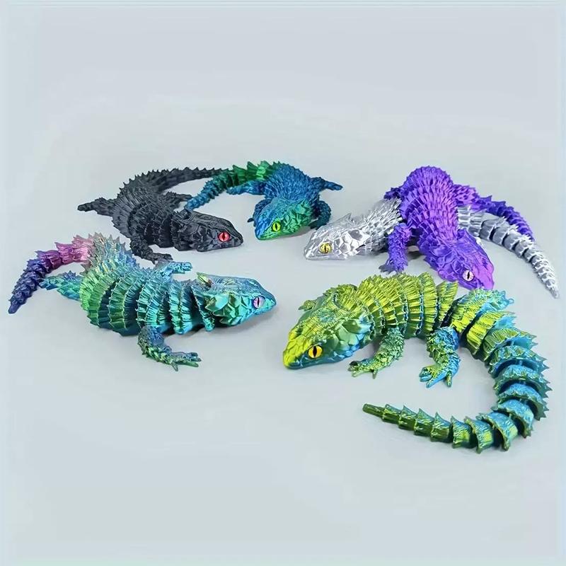 3D 프린팅된 결합형 도마뱀 조각상 장식품, 움직이는  - 3D Printing Lizard 리뷰 및 가격