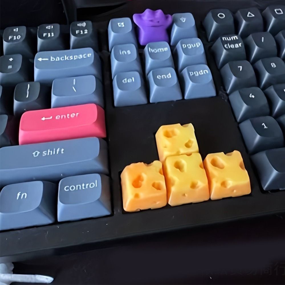 4pcs 3D 인쇄 치즈 케이크 키캡 창의적인 디자인  - 3D Printing Chess 리뷰 및 가격