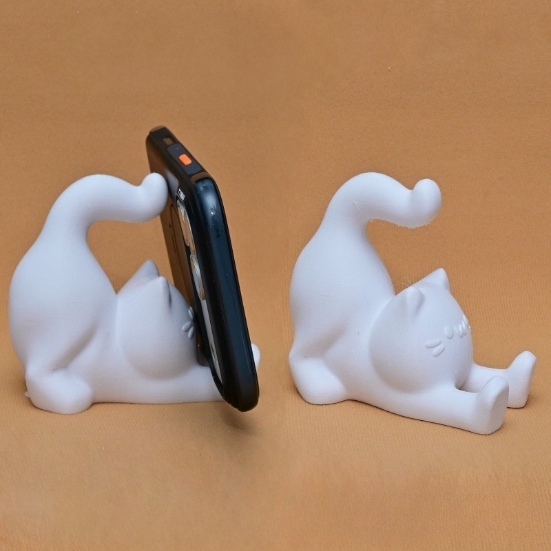 3D 프린팅 고양이 데스크탑 휴대폰 거치대 휴대용 편리 - 3D Printing Videos 리뷰 및 가격