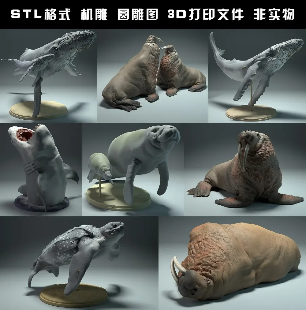 동물, 북극곰, 타킨, 늑대, 들소, 흰 족제비, 토끼 - 3D Printing File Free 리뷰 및 가격