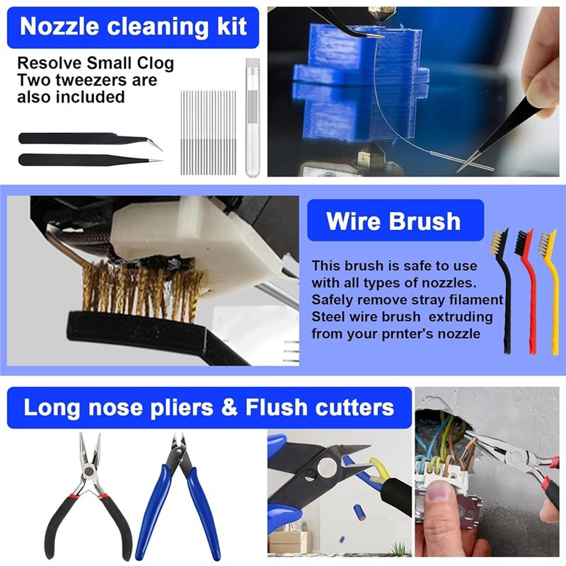 좋은 품질의 펜치, 줄자, 핀셋, 조각칼, 청소용 바늘 - 3D Printing File Free 리뷰 및 가격