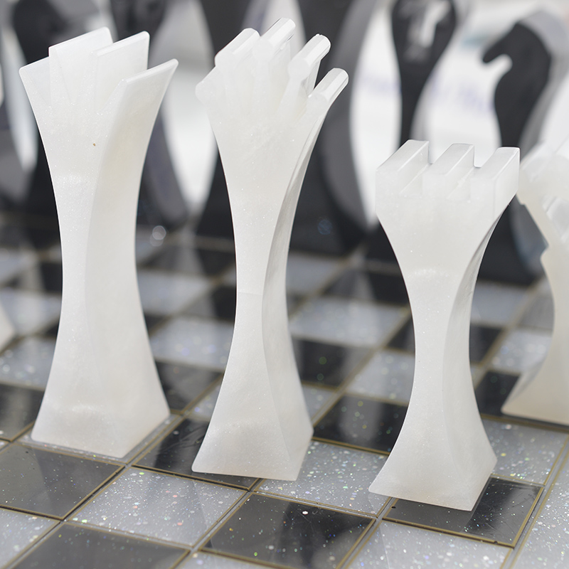 큰 국제 체스 모양 수지 금형 실리콘 체커 보드 크리  - 3D Printing Chess 리뷰 및 가격