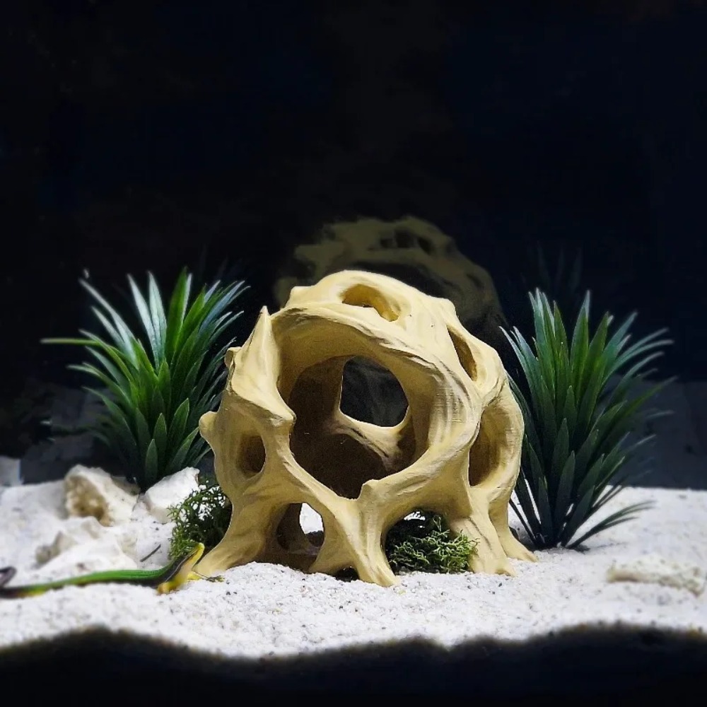 3D 프린팅된 나무 조각 파충류 은신처 동굴 수족관 장 - 3D Printing Lizard 리뷰 및 가격