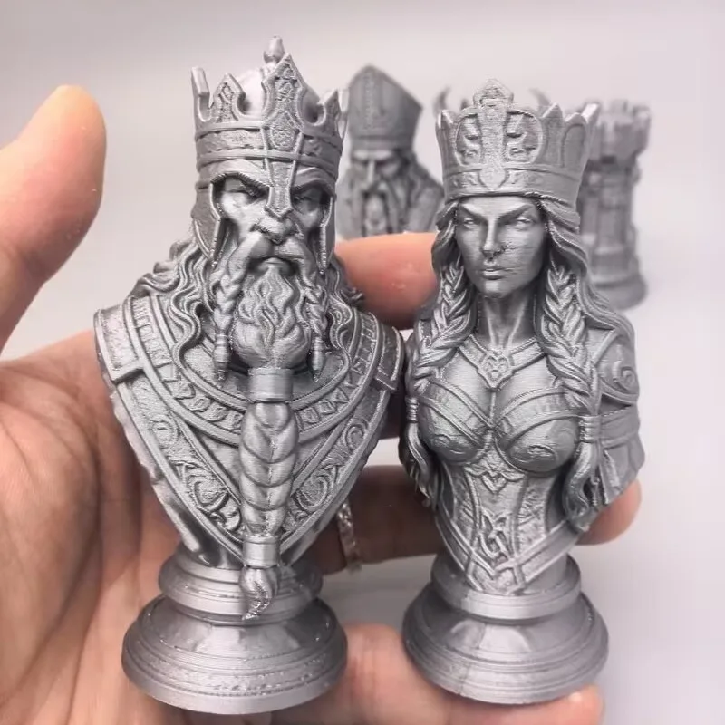 10cm 3D 프린팅 체스 말 세트, 북유럽 신화 왕, - 3D Printing Chess 리뷰 및 가격