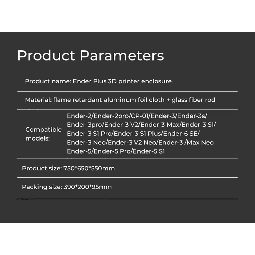 CREALITY Ender Plus 3D 프린터 인클로 - 3D Printer Enclosure Frame 리뷰 및 가격