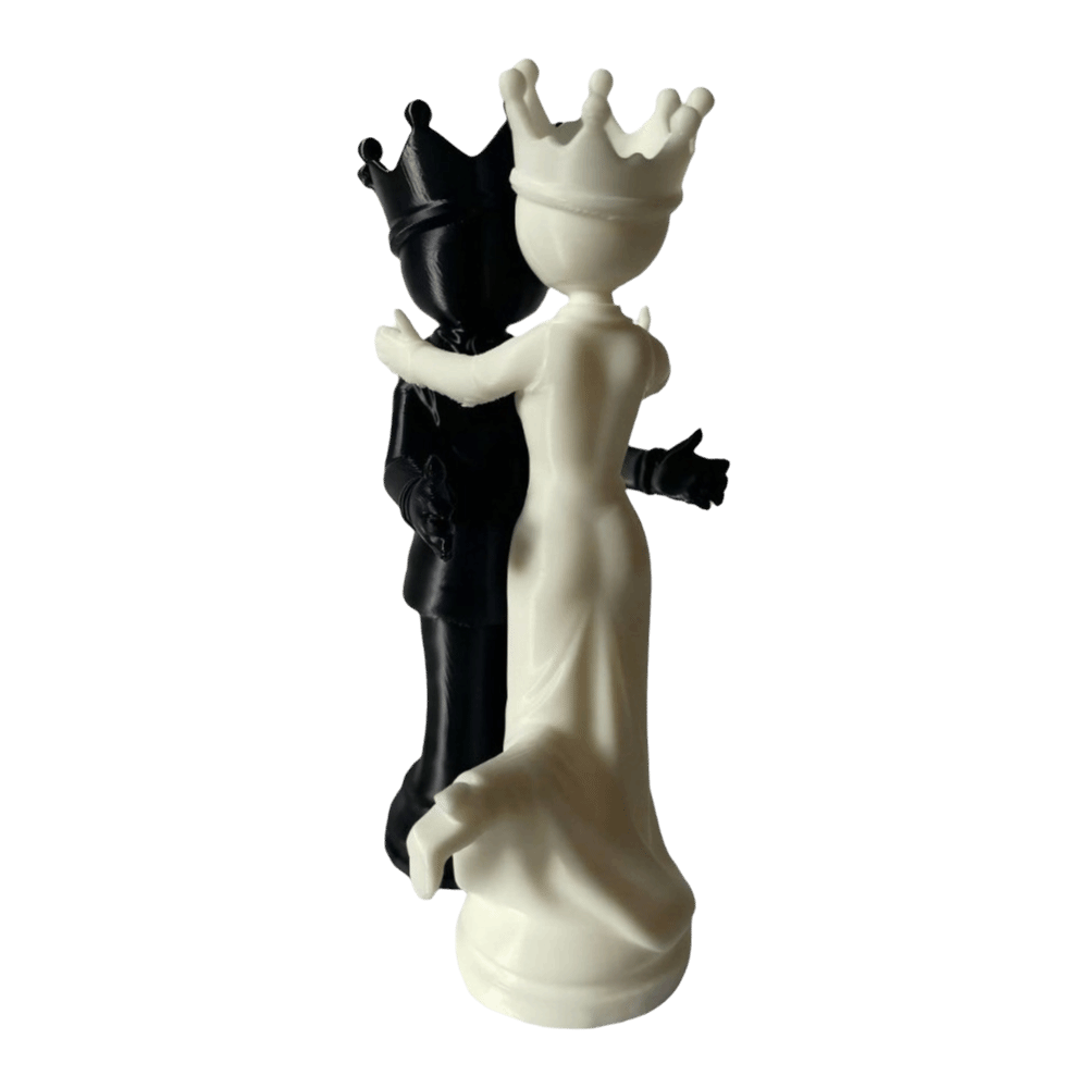 2pcs 연인 동상 3D 인쇄 체스 커플 동상 창조적  - 3D Printing Chess 리뷰 및 가격