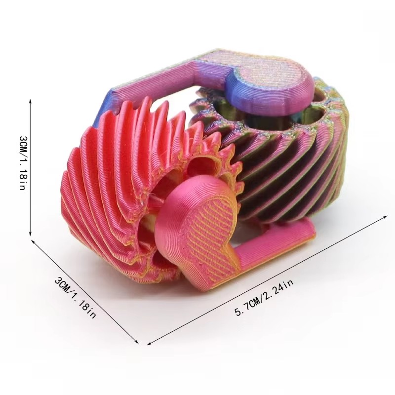 1PCS 3D 인쇄된 피젯 스피너 손가락 기어 미니 자 - 3D Printing Gears 리뷰 및 가격